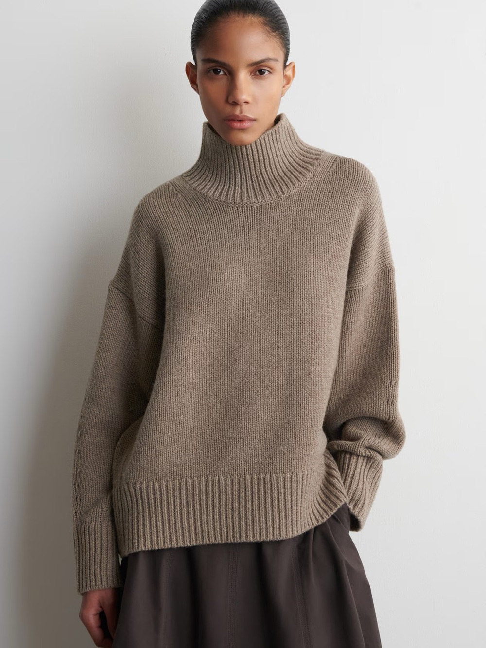 COS chunky funnel neck wool jumped